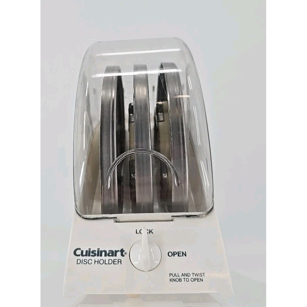 Cuisinart Food Processor Holder & 3 Discs DLC-844TX, 837TX, 842TX DLC-8 DLC-10